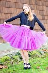 Customer picture for Yellow Tulle Skirt/Short Woman Skirt