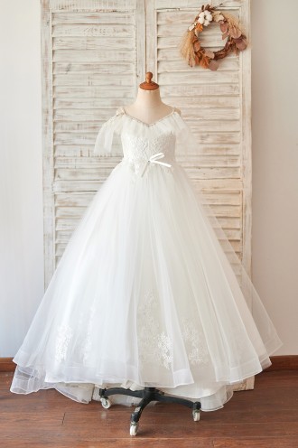 Princessly.com-K1004066-Off Shoulder Ivory Lace Tulle Ball Gown Wedding Flower Girl Dress-20