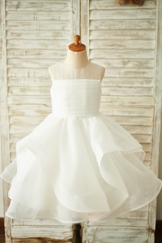 Princessly.com-K1003855-Ivory Organza V Back Wedding Flower Girl Dress-20