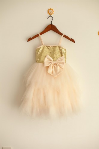 Princessly.com-K1000027-Thin Straps Gold Sequin Champagne Tulle Ruffle Flower Girl Dress-20