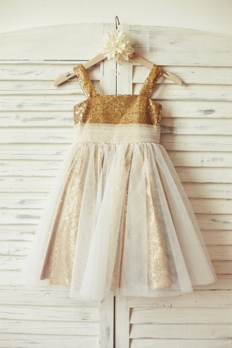 Princessly.com-K1000126-Thin Straps Gold Sequin Ivory Tulle Flower Girl Dress-20