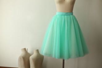 Princessly.com-K1000276-Mint Blue Tulle Skirt/Short Woman Skirt-20