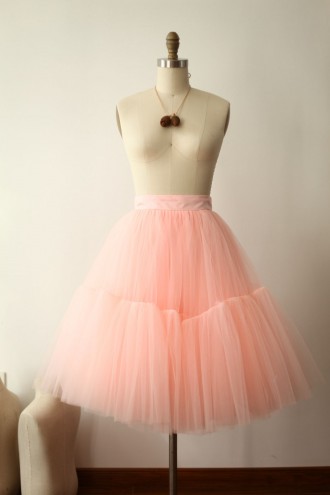 Princessly.com-K1000274-Pink Tulle Skirt/Short Woman Skirt-20