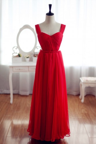 Princessly.com-K1001925-Red Chiffon Bridesmaid Dress Prom Dress Backless Party Dress-20