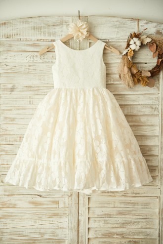 Princessly.com-K1003359-Ivory Lace Champagne Tulle Wedding Flower Girl Dress-20