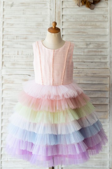 Princessly.com-K1004124-Glittering Tulle Cupcake V Back Wedding Flower Girl Dress-20