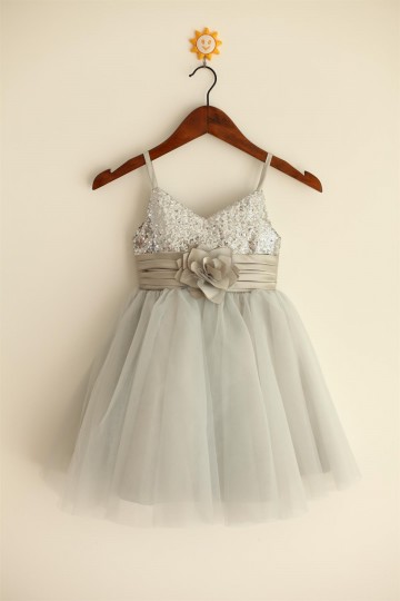 Princessly.com-K1000026-Thin Straps Silver Sequin Tulle Flower Girl Dress-20
