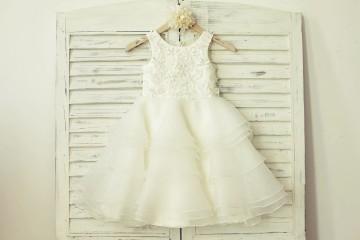 Princessly.com-K1000176-Ivory Organza Lace Appliqué Flower Girl Dress-20