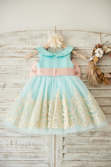 Princessly.com-K1003506-Light Blue Satin Tulle Lace Wedding Flower Girl Dress with Blush Pink Belt/Bow-20