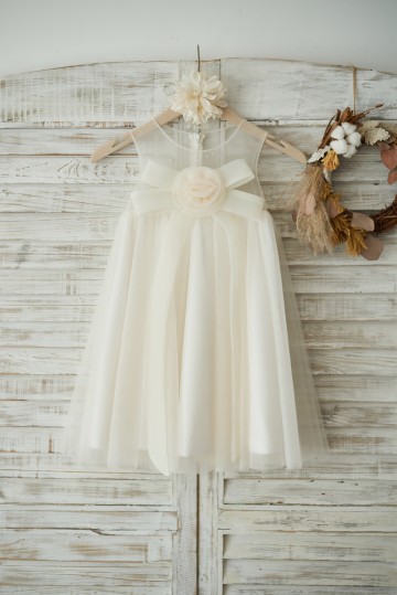 Princessly.com-K1003536-Boho Beach Champagne Tulle Wedding Flower Girl Dress with Bow-20