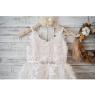 Princessly.com-K1003578-Ivory lace Tulle Spaghetti straps Wedding Flower Girl Dress with Beaded Belt-01